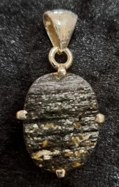 925 Sterling Silver Black Tourmaline Pendant