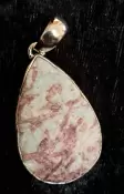 925 Sterling Silver Pink Tourmaline Pendant