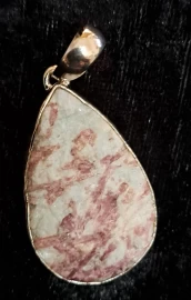 925 Sterling Silver Pink Tourmaline Pendant