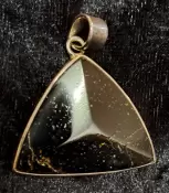 925 Sterling Silver Black Tourmaline Pendant