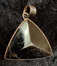 925 Sterling Silver Black Tourmaline Pendant