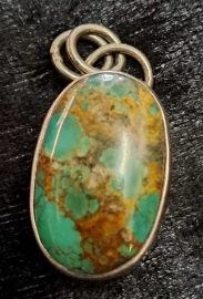 925 Sterling Silver Turquoise Pendant