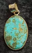 925 Sterling Silver Turquoise Pendant 