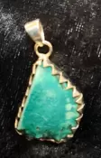 925 Sterling Silver Turquoise Pendant (Tibetan)