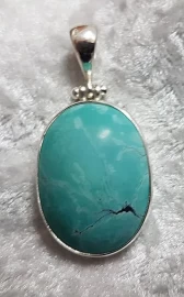 925 Sterling Silver Turquoise Pendant (Arizona)