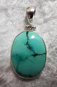925 Sterling Silver Turquoise Pendant (Arizona)