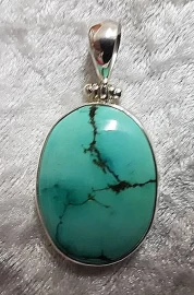 925 Sterling Silver Turquoise Pendant (Arizona)