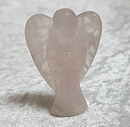 Rose Quartz Angel Carving - 5cm (2 inch)
