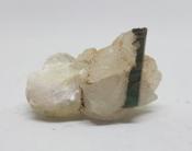 Natural Green Tourmaline in Clear Quartz (Pakistan) 