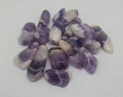 Chevron Amethyst Tumbled Stones